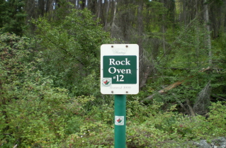 Rock Oven 12 sign, Kettle Valley Railway Naramata Section, 2010-08.